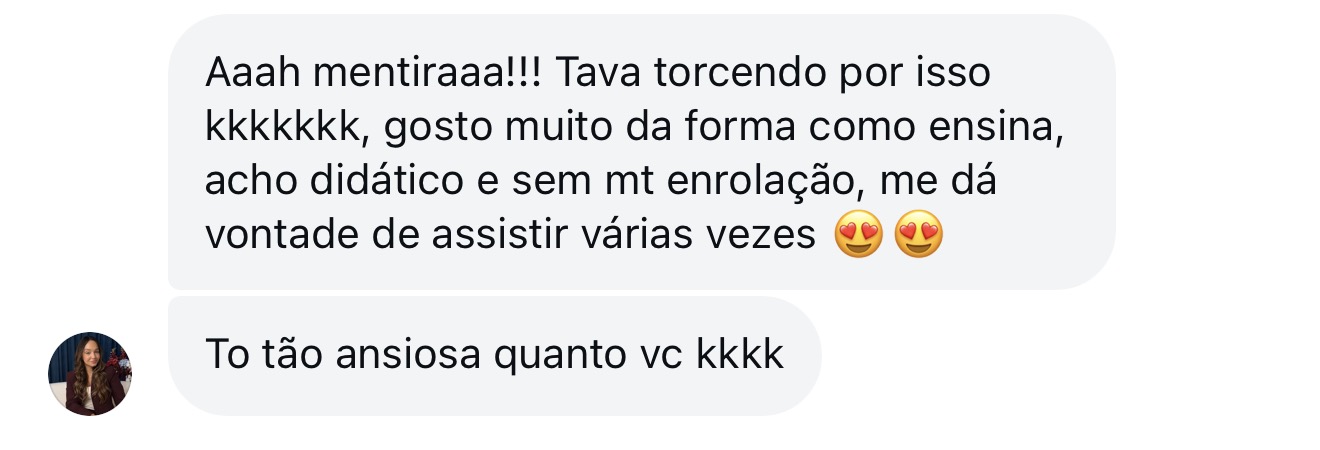 Comentário sobre a didática do conteúdo